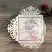 Fancy Cheap Laser Cut White Wedding Invitations Sleeves